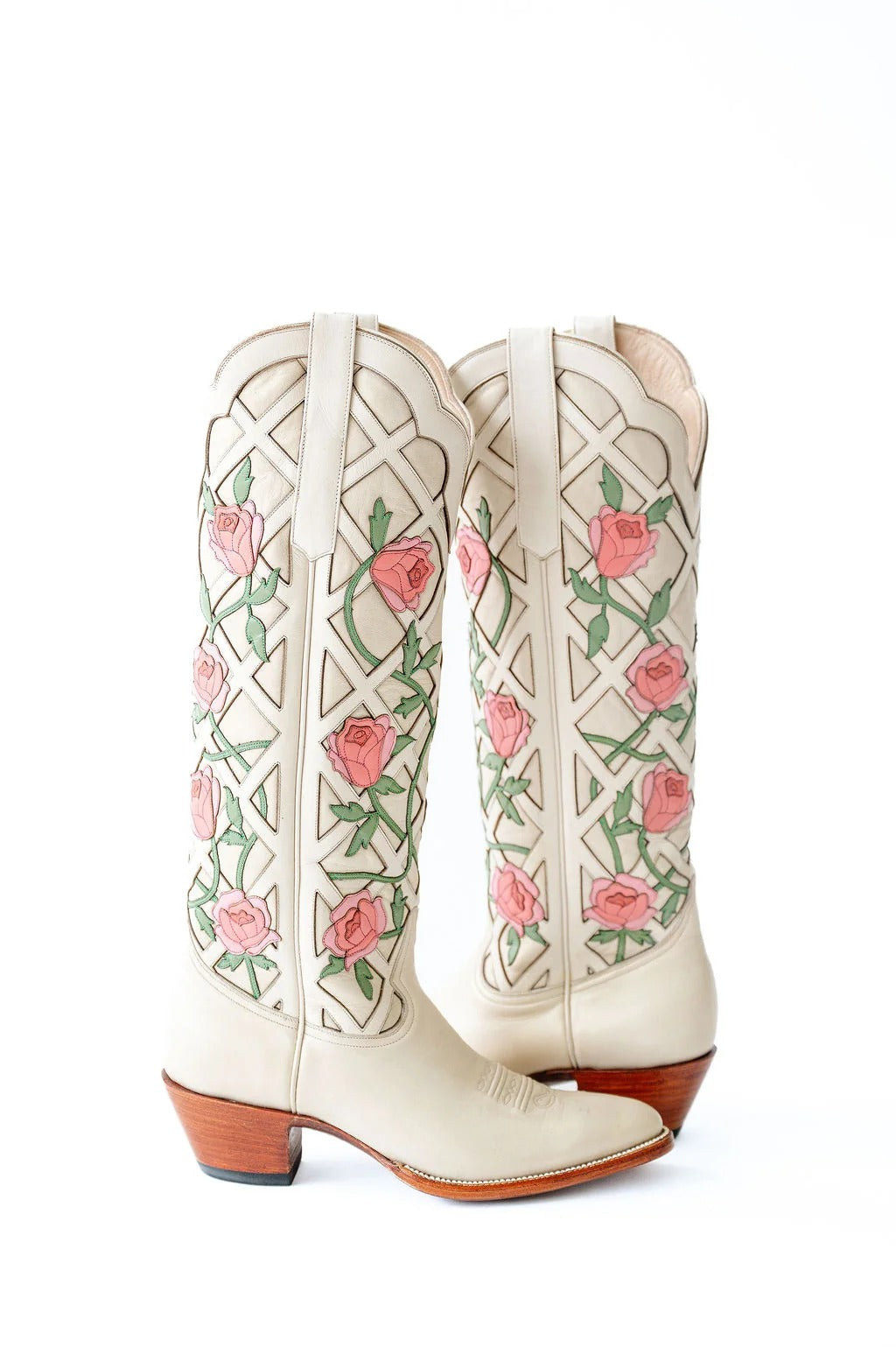 Rose Cowboy Boots