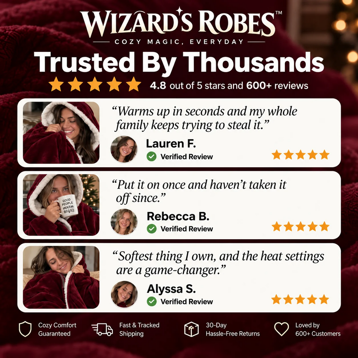 Enchanted Heated Plush Robe
