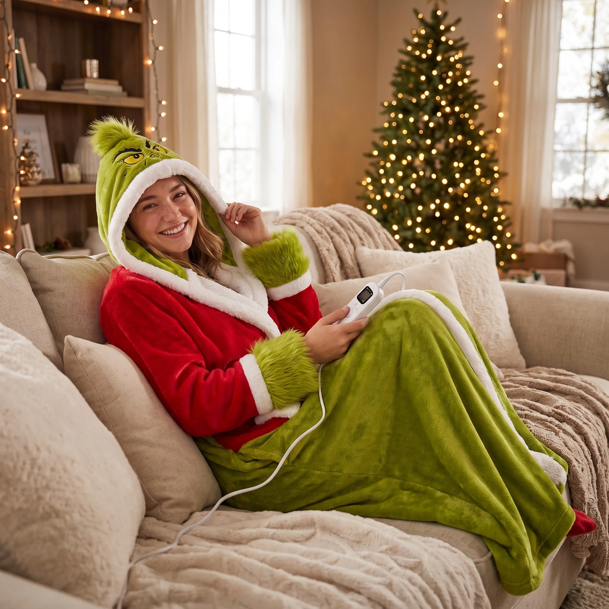 Merry Mischief Heated Cozy Robe