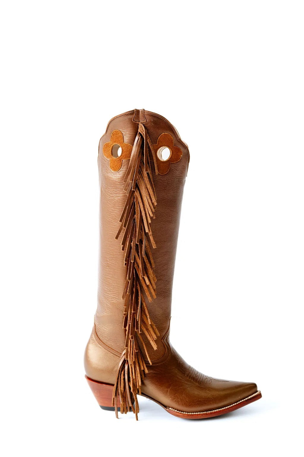 Prairie Bloom Fringe Western Boots