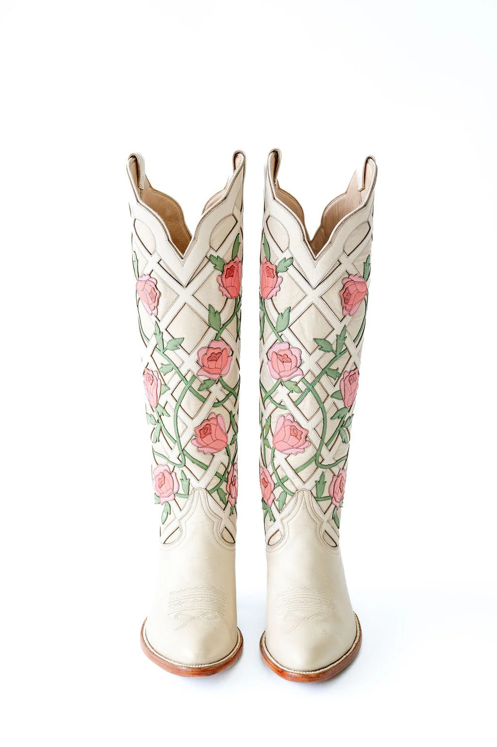 Rose Cowboy Boots