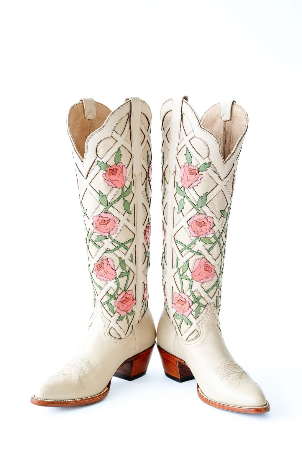 Rose Cowboy Boots