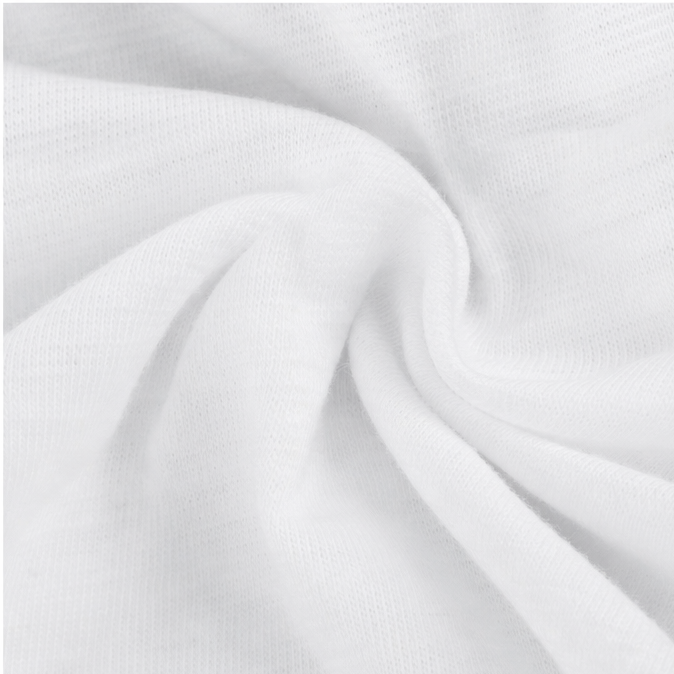 Frayed V-Neck Cotton-Linen Blouse